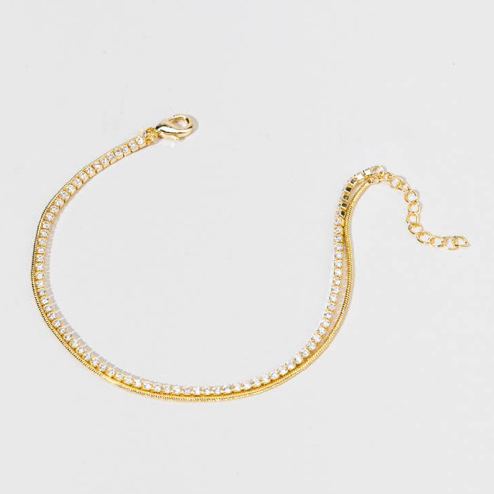 Francesca's Martha‎ Gold Cupchain Bracelet
